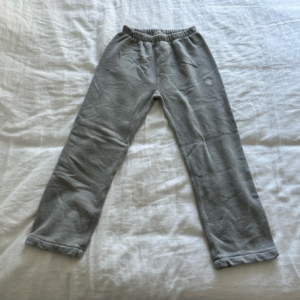 Eterne Grey Straight-Leg Lounge Pants